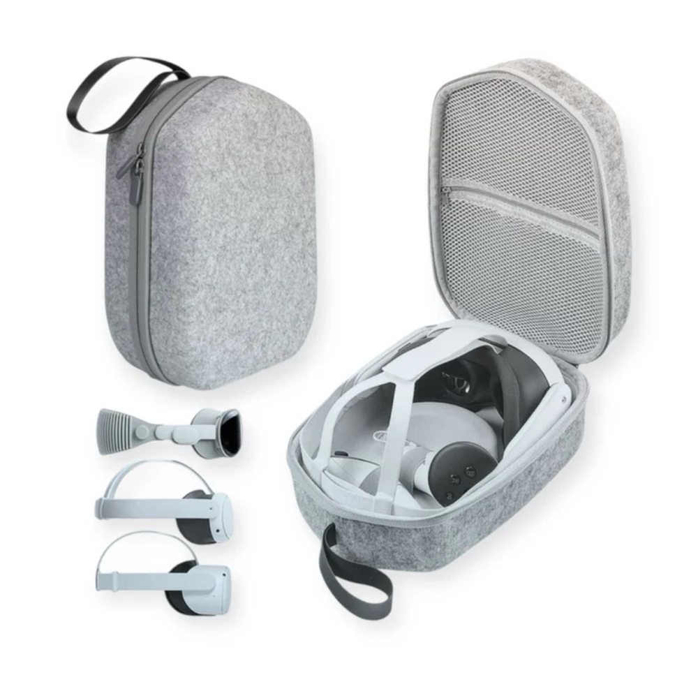 Hard Carrying Case - Meta Quest 3 / Quest 2 Travel Storage VR Headset - New